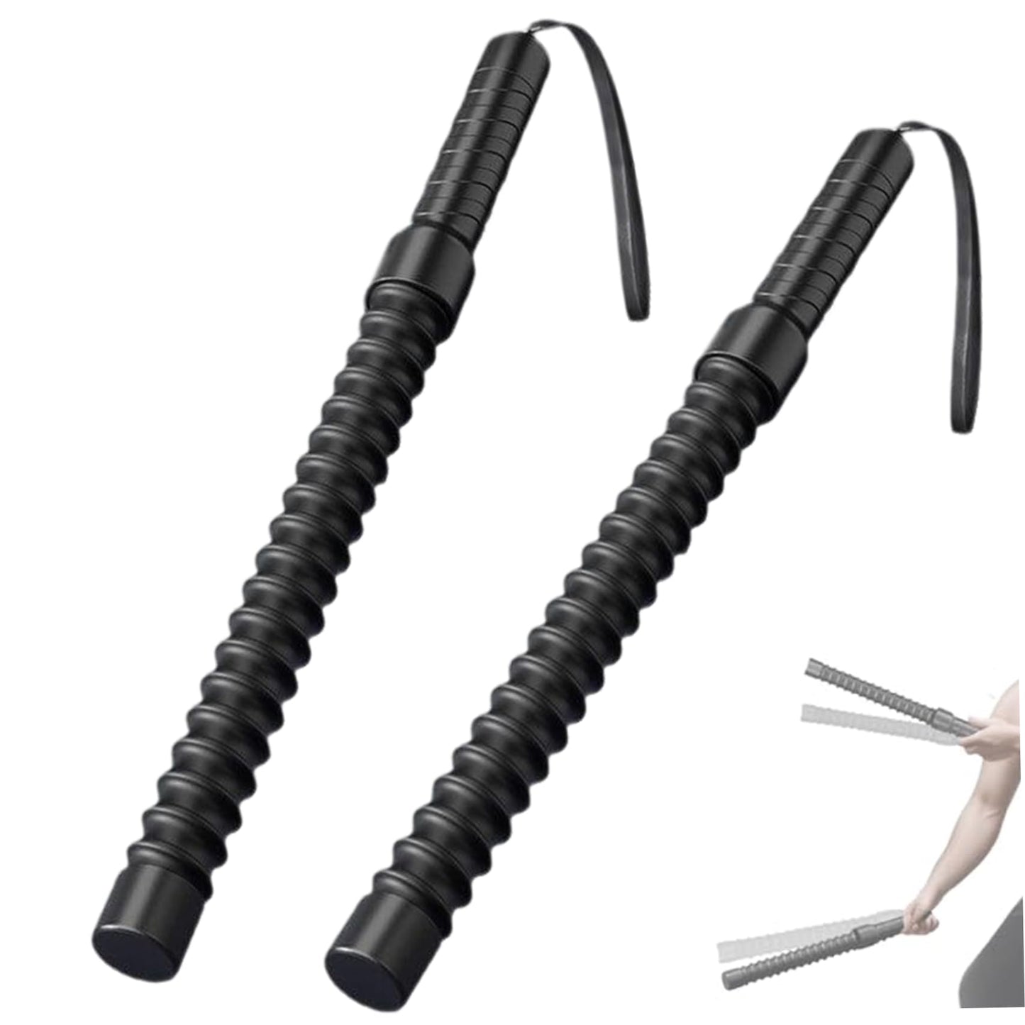 2Pcs Battle Ropes for Home Gym, Ropeless Weighted Battle Ropes, Professional Portable Black Exercise Rope for Indoor Outdoor Home Gym Office Strength Workout #