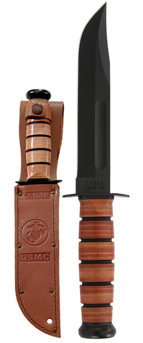 KA-BAR Full Size US Marine Corps Fighting Knife, Straight