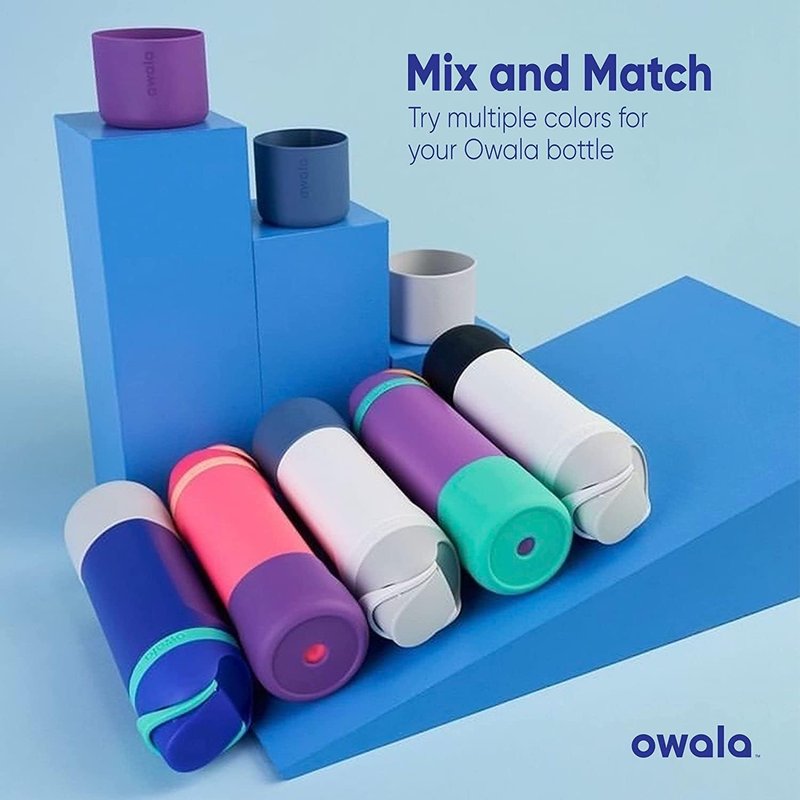 Owala Silicone Boot Accessory for Stainless Steel Water Bottles, Anti-Slip Dent Protective Sleeve, Protects FreeSip, Blue, Made 40 Oz Water Bottle