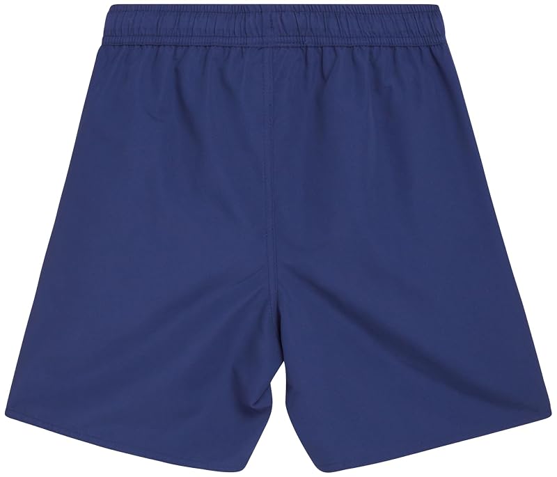Quad Seven Boys Swim Trunks 2 Pack Navy/Red - Quick Dry Board Shorts with Pockets (Sizes 8-18)