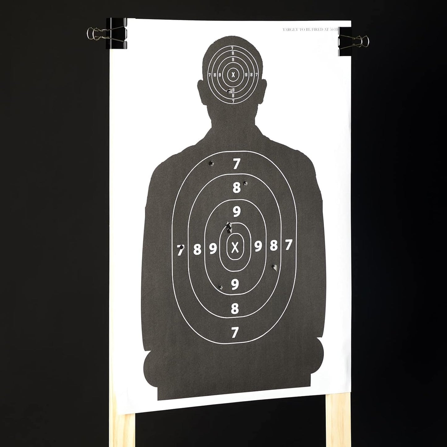 Juvale 50 Paper Targets for Shooting Range Practice - 17 x 25 Inch Silhouette Style Shooting Targets with Dual Scoring Zones for Airsoft BB Pellet Gun Training