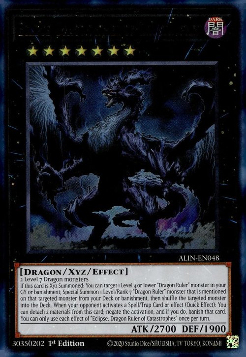 Eclipse, Dragon Ruler of Catastrophes - ALIN-EN048 - Ultra Rare - 1st Edition