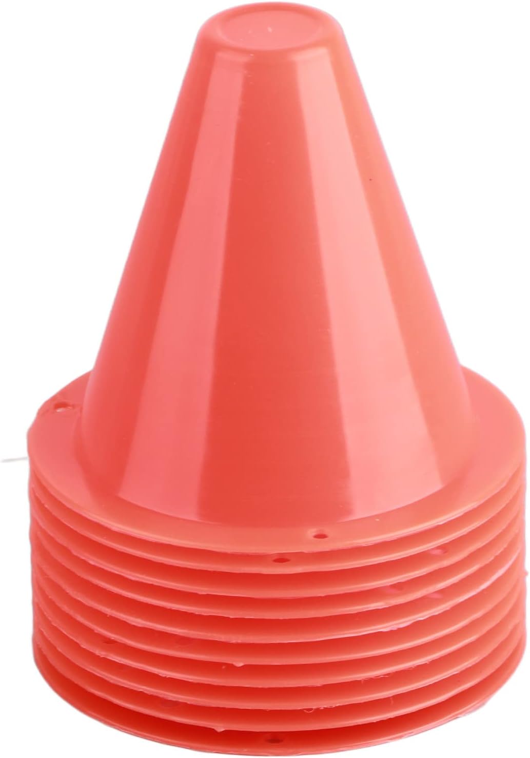 10-Pack Football Training Cones, Bracket Accessories, Obstacle Marking Set