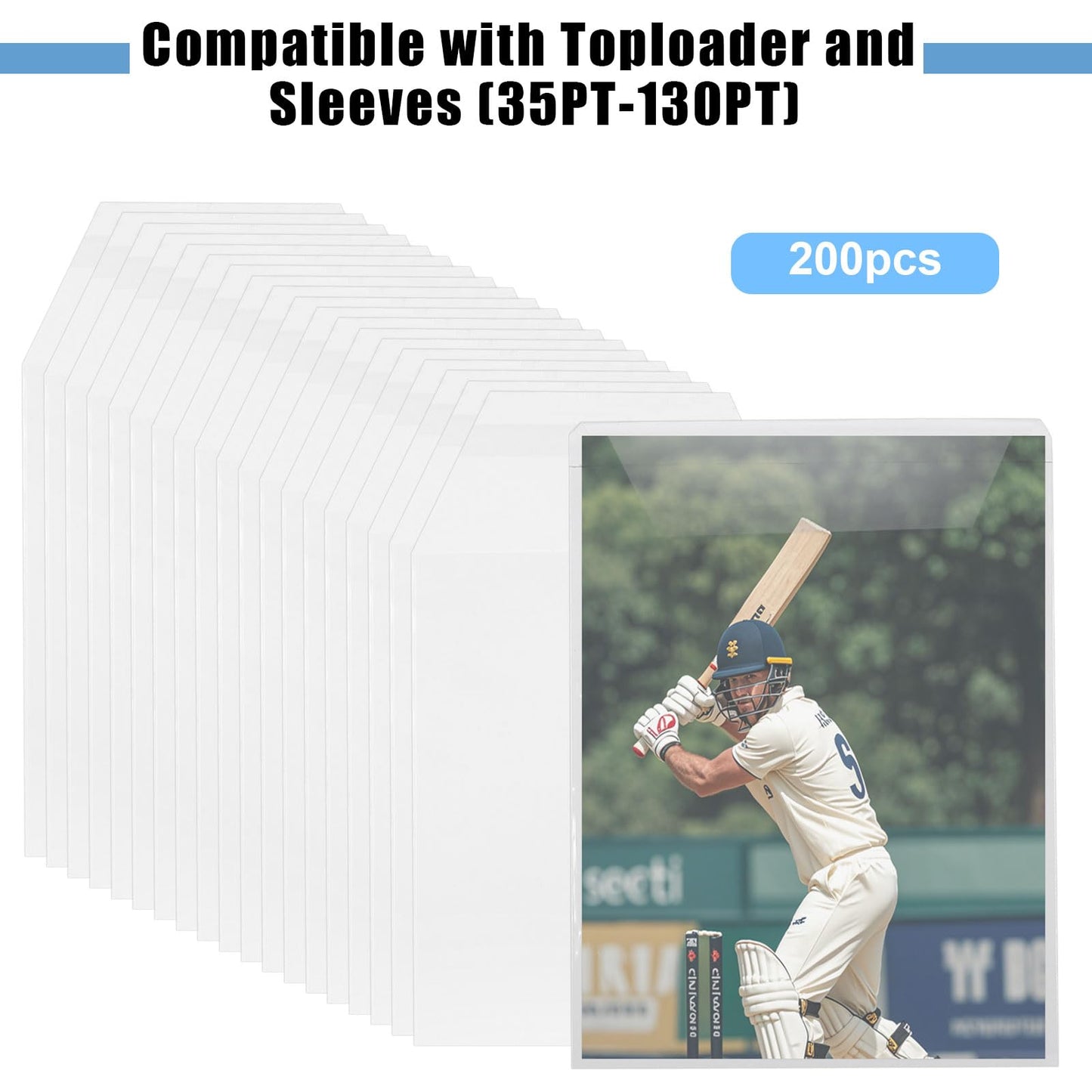 200PCS Resealable Team Bags for Trading Cards - Compatible with Standard 35PT-130PT, Perfect for Team Set Bags, Card Storage, Protection & Organization(Small Size)