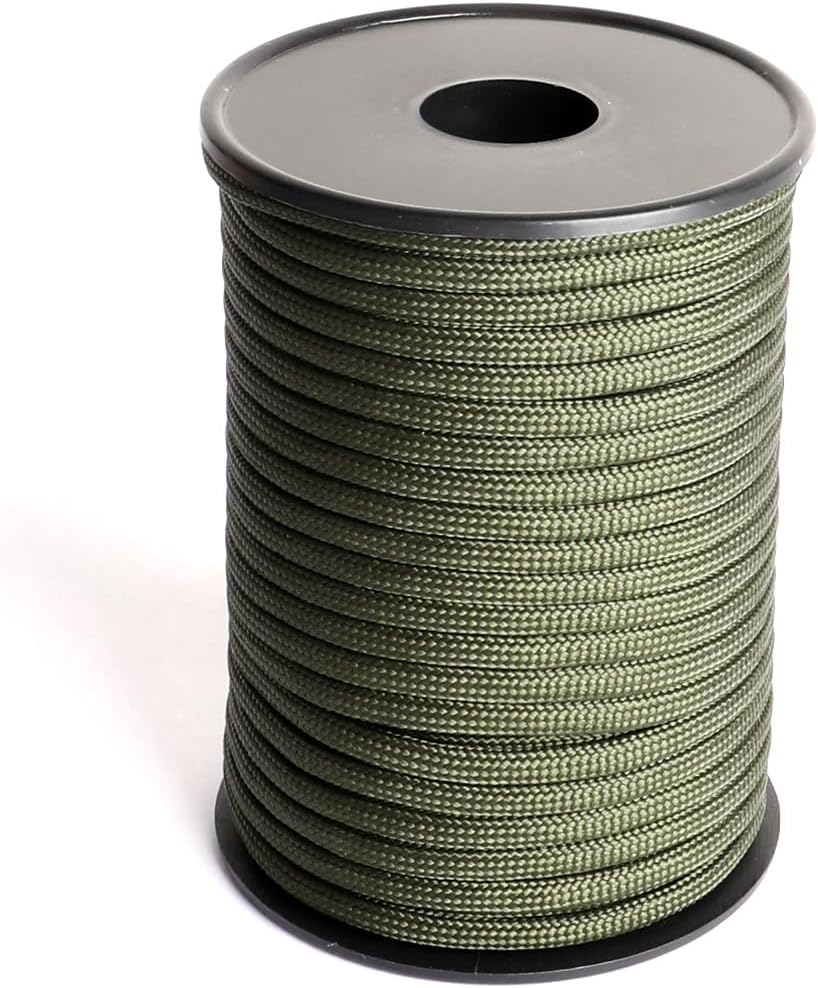 1000 LBS Paracord Rope 4MM Outdoor Survival Rope 12 Strand Parachute Cords for Camping, Hammock, Clothsline, Hiking, Fishing, Survival Braceletand Survival