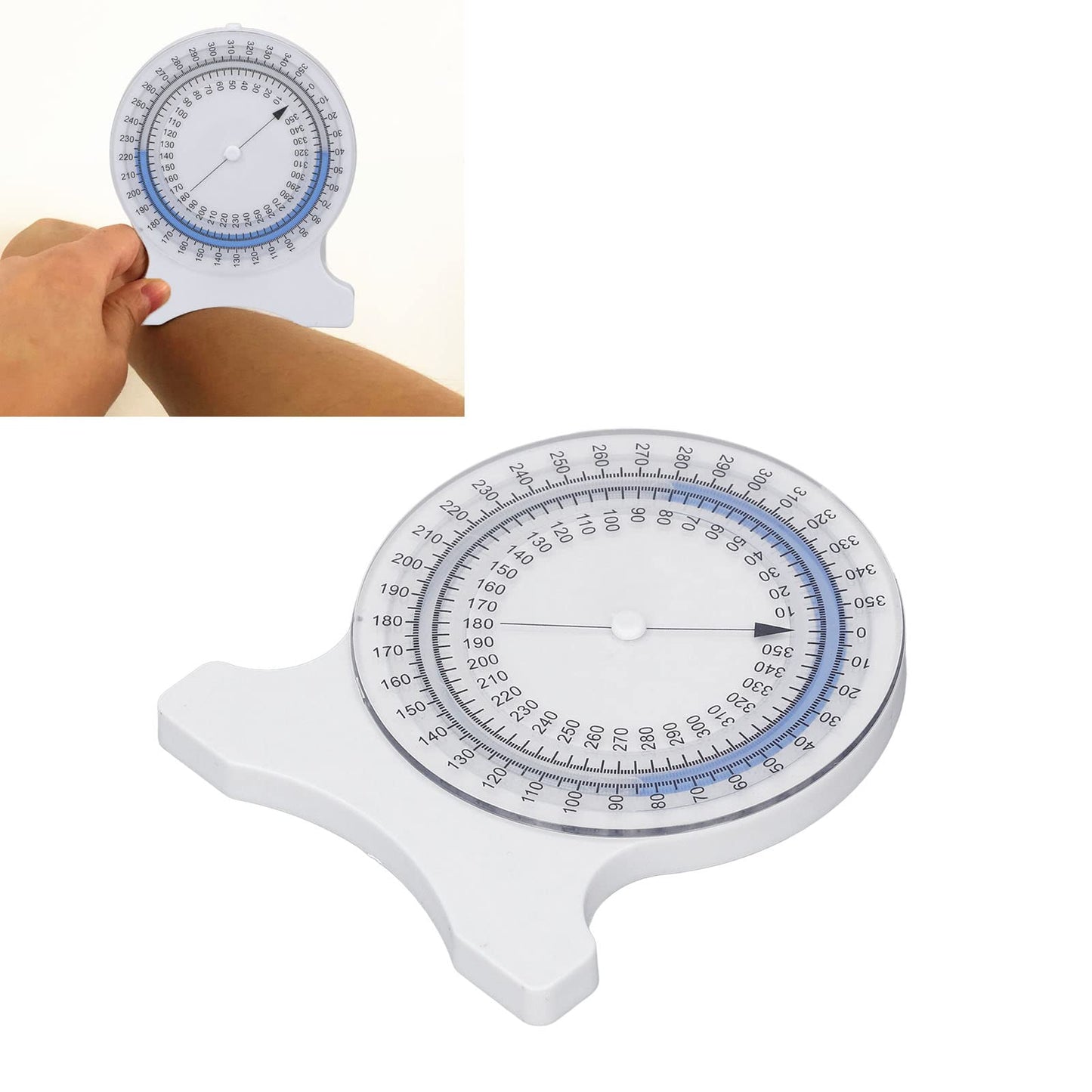 Inclinometer Gauge for Physical Therapy Non Leak Bubble Accurate Measurements for Students Professionals Inclinometer (Blue)