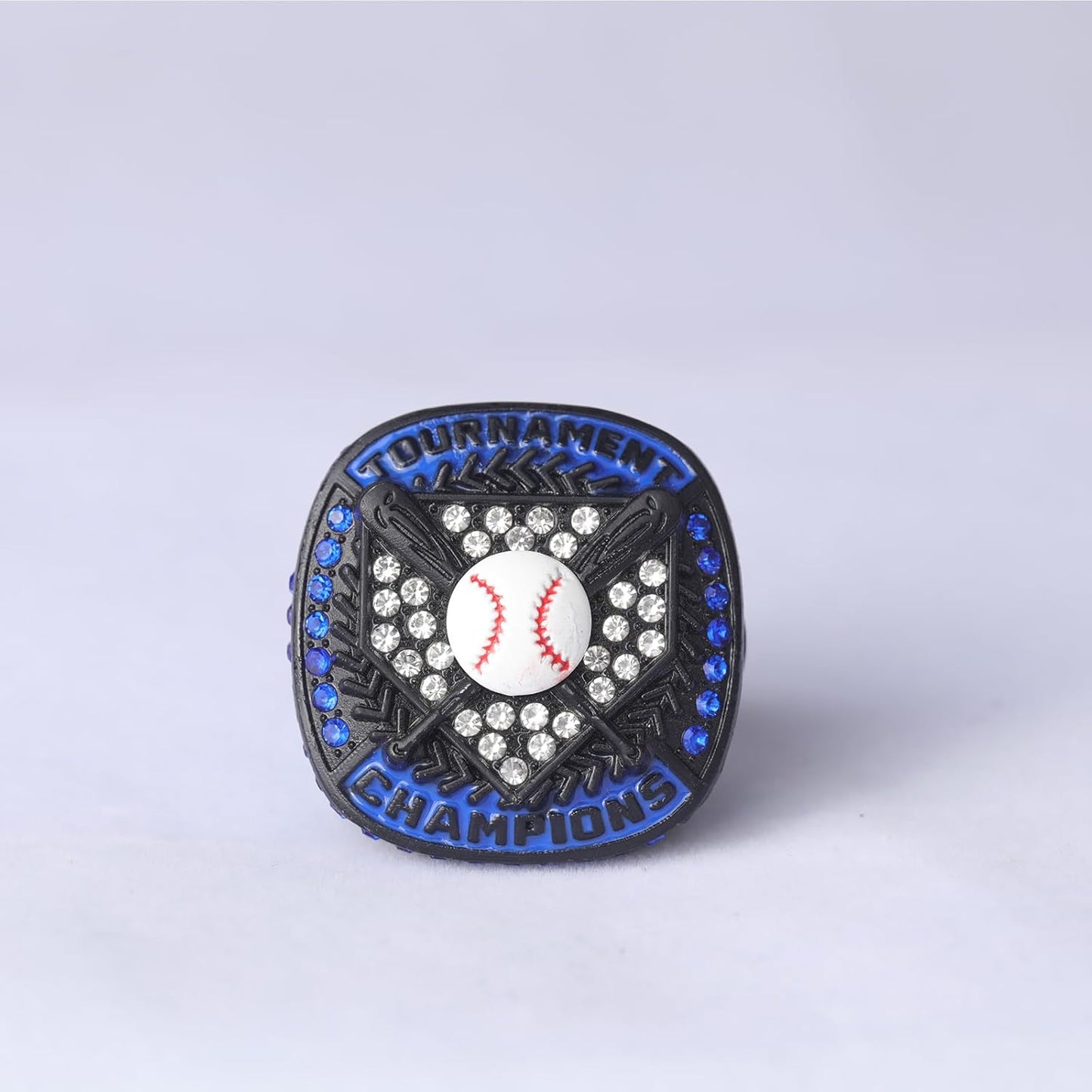 12 pcs Pack Baseball Tournament Options Championship Ring Trophy on Side Size 9