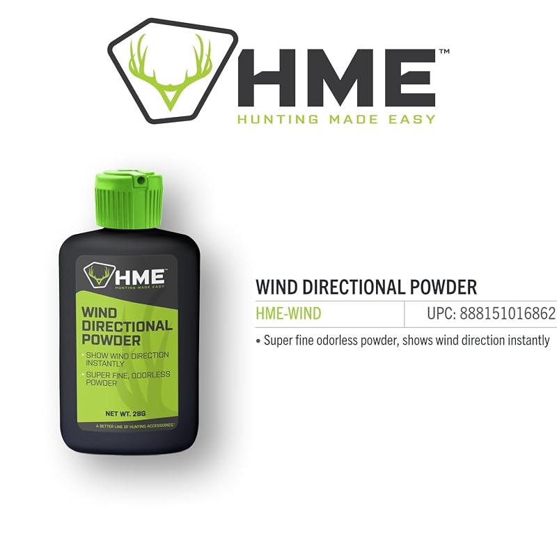 Wind Indicator, Portable Wind Direction Powder — 28g Capacity, Pack of 2 (Variation: One Size)
