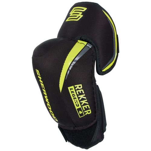 Sherwood Rekker Legend 4 Senior Adult Junior Ice Hockey Elbow Pads, Protective Gear (Junior, Large)