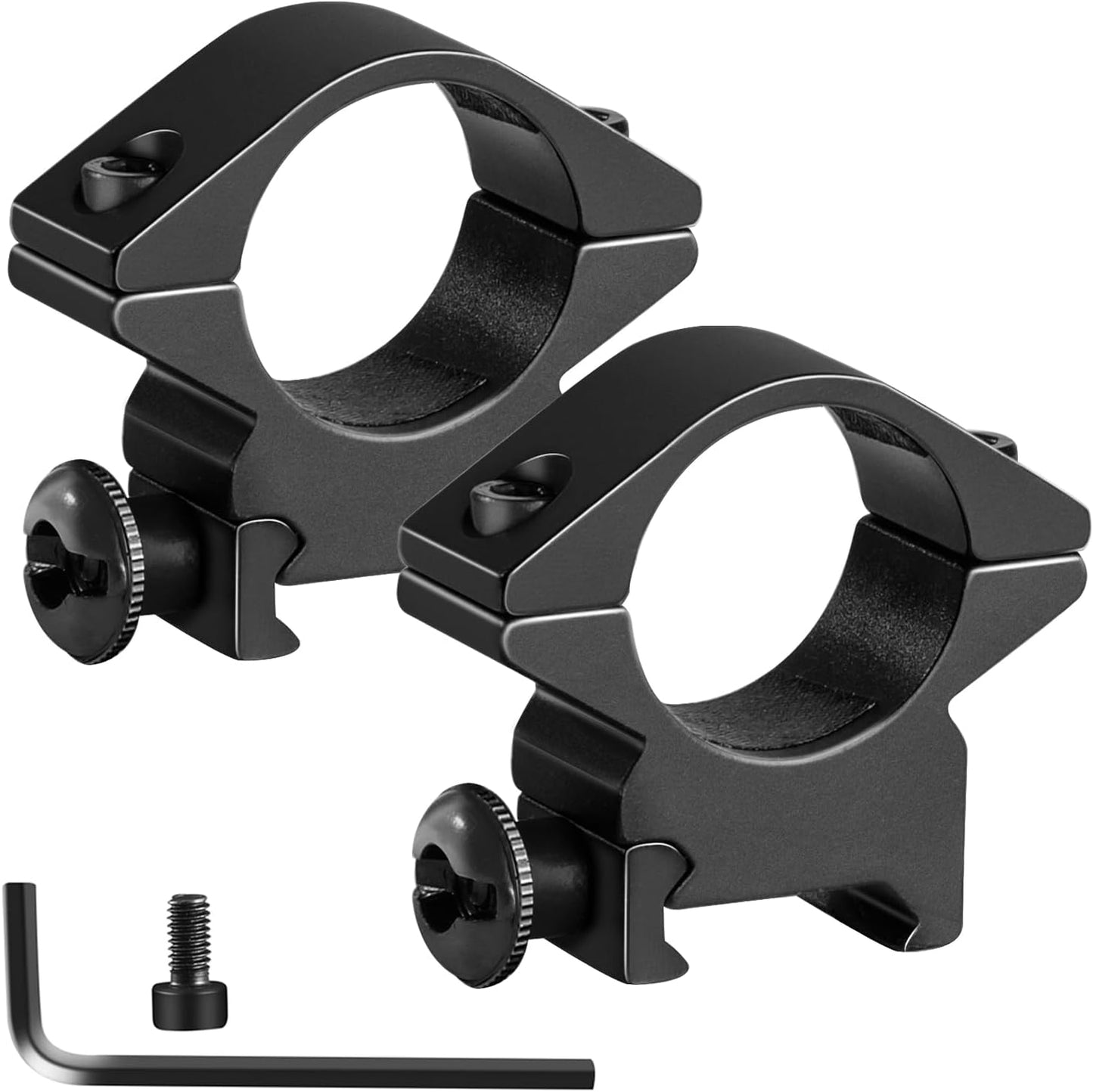 1'' Scope Rings, 2Pcs High Profile or 2Pcs Medium Profile 1 Inch Scope Mount Rings for Picatinny Rail