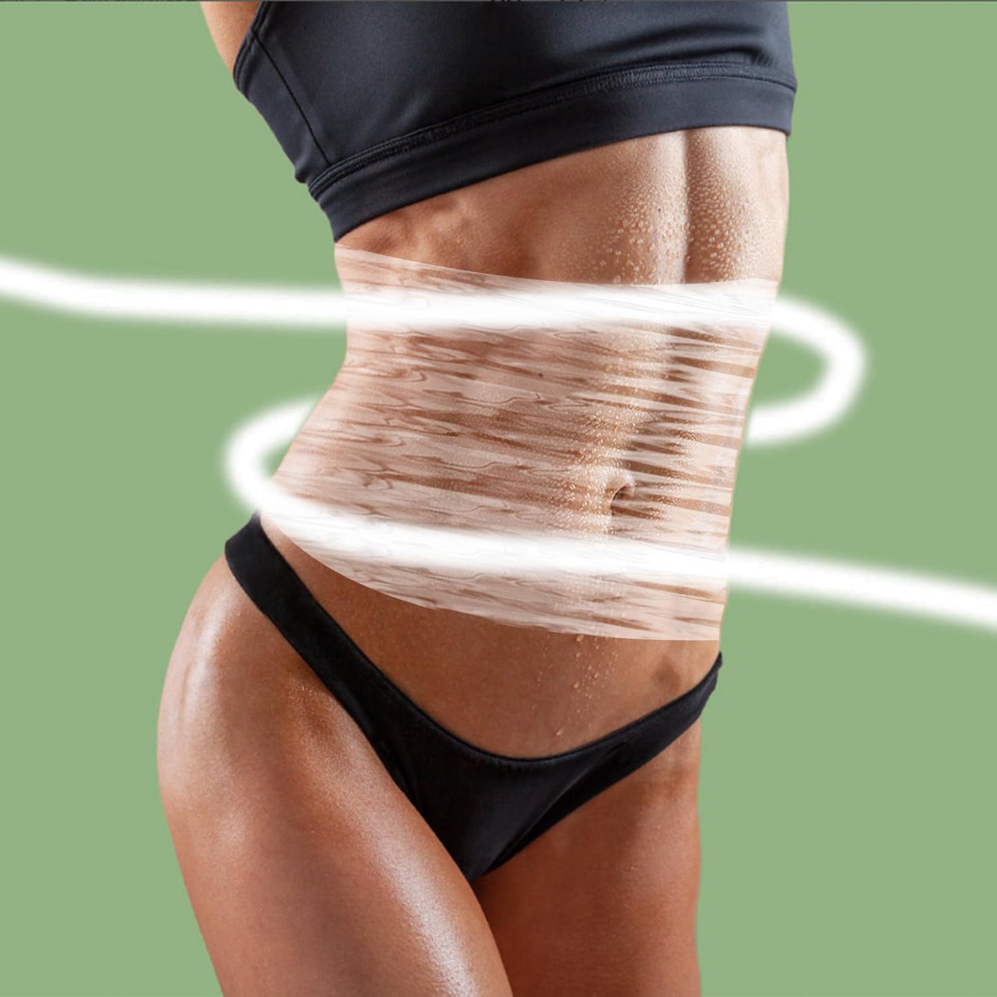 Jolbndcv 50 Meters Osmotic Plastic Body Wrap,Workout and Sweat Enhancer Stomach Reduces Cellulite Body Wrap Film Effect Applicator
