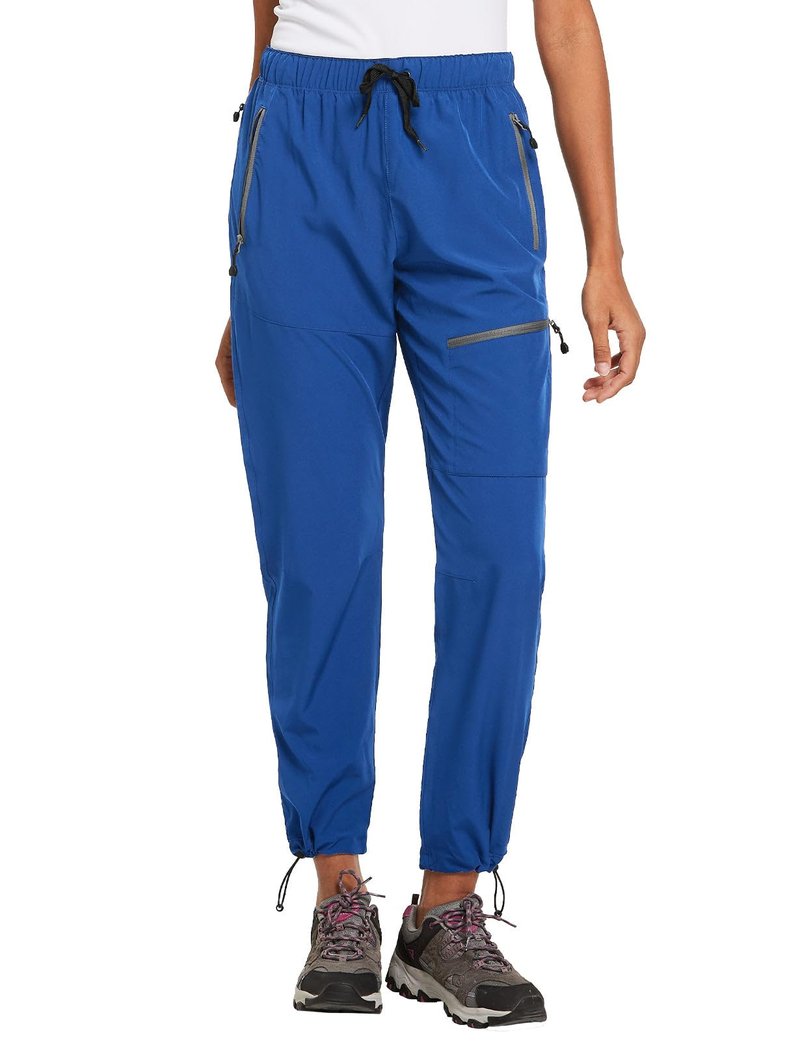 baleaf Travel Pants Women Hiking Long Tall Lightweight Quick Dry Water Resistant Cargo Pants 31'' Trip 31''-Navy Blue XL