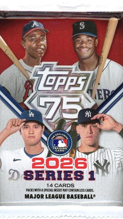 2026 Topps Series 1 Baseball Mega Foil Pack Sealed Collectible Cards