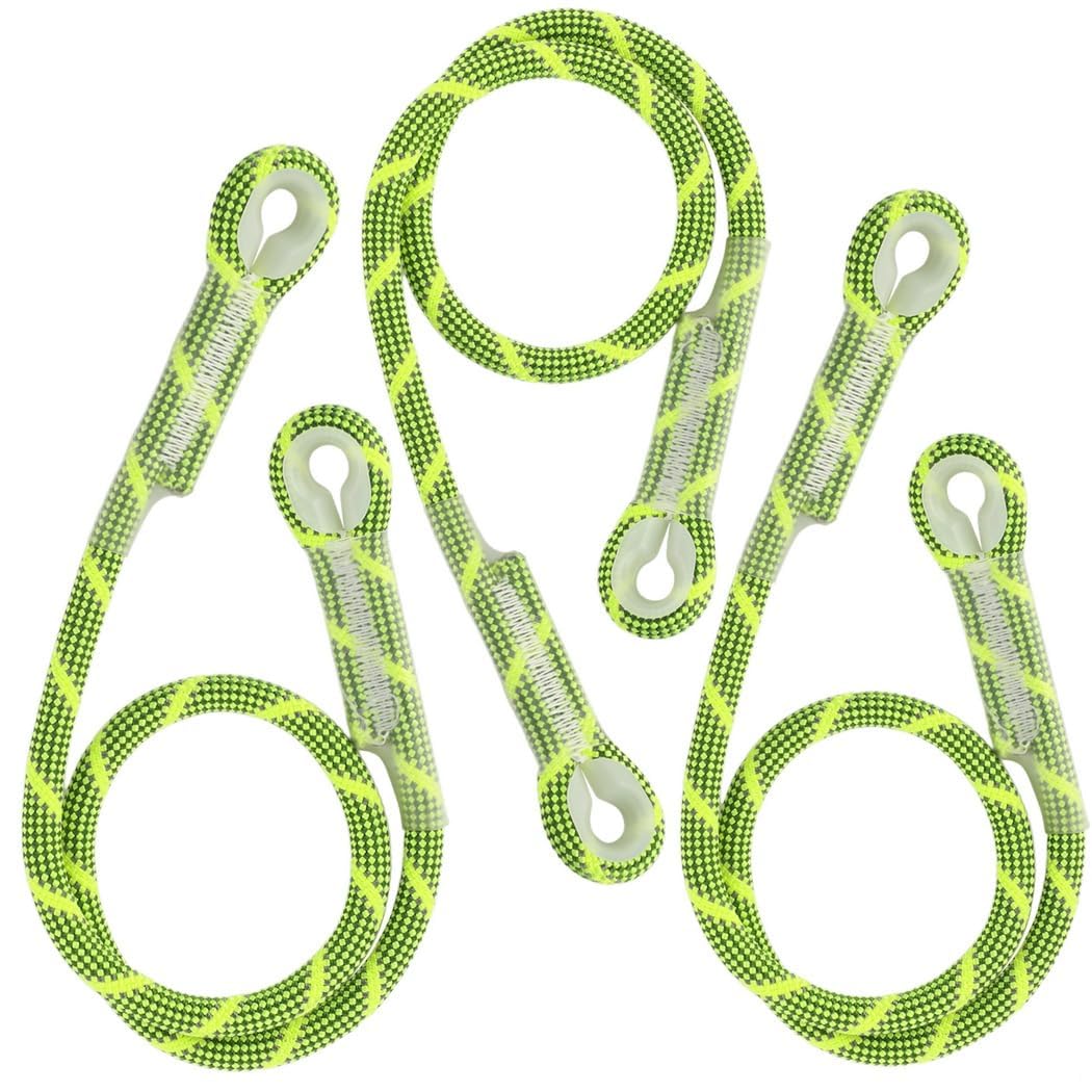 10Mm Prusik Cord 3-Pack, Pre-Sewn Eye-to-Eye Friction Rope, Nylon & Kevlar Heat-Resistant