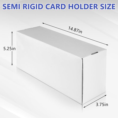 DEDC 3Pcs 14.8-Inch Semi-Rigid card holder Storage Box, trading card storage box, wooden cardboard card storage box
