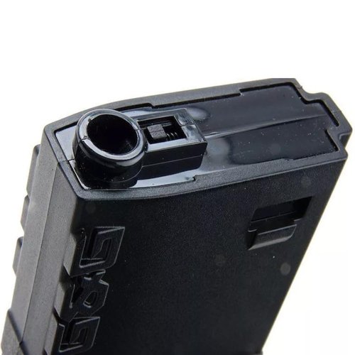 G&G Armament G&G TR16 M4 Polymer Mid-Cap 6mm Airsoft AEG Magazine, 120R Capacity, Black