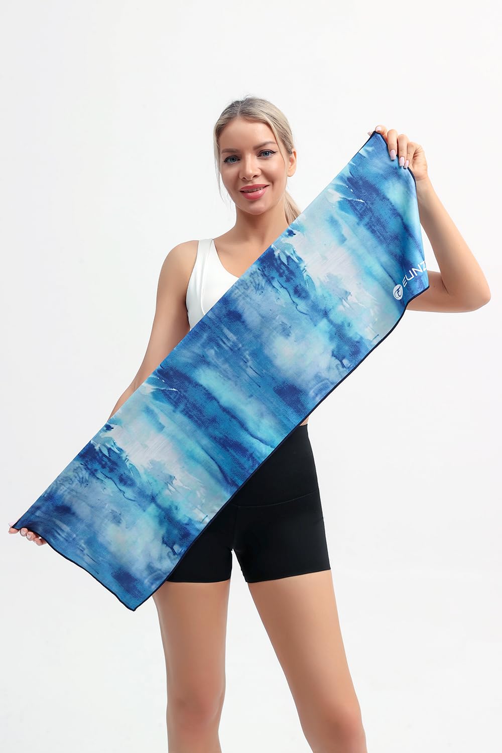 2 Pack Cooling Towel, Ice Towel for Neck, Soft Microfiber Chilly Towel Stay Cool for Sports, Yoga, Running, Gym, Workout, Biking, Camping & Outdoor Activities 40"x12", Sunset& Azure Wash