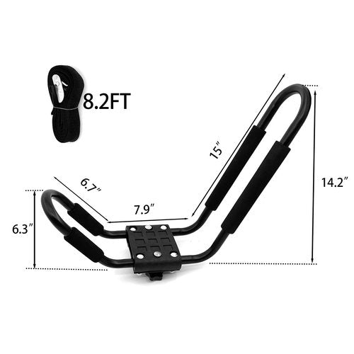 Taelakeni 2 Pairs Kayak Carrier Racks, Universal Cars Kayak Roof J Bar Rack