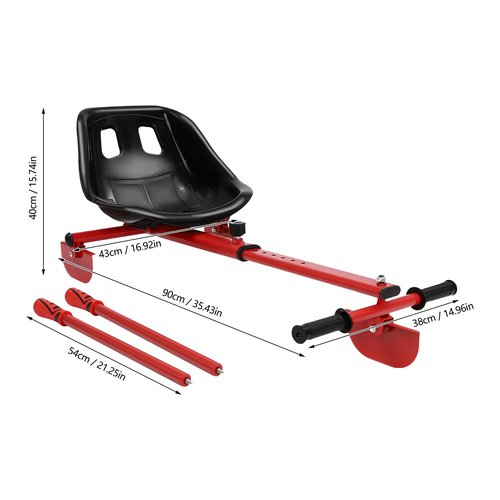 Ice Skating Equipment,Snow Racer Sled, Ski Sled Slider Board with 360°Pedals, Adjustable Ice Skating Trainer for Kids & Beginners, Height Adjustment Winter Outdoor Activity Snow Sled - 176 lbs