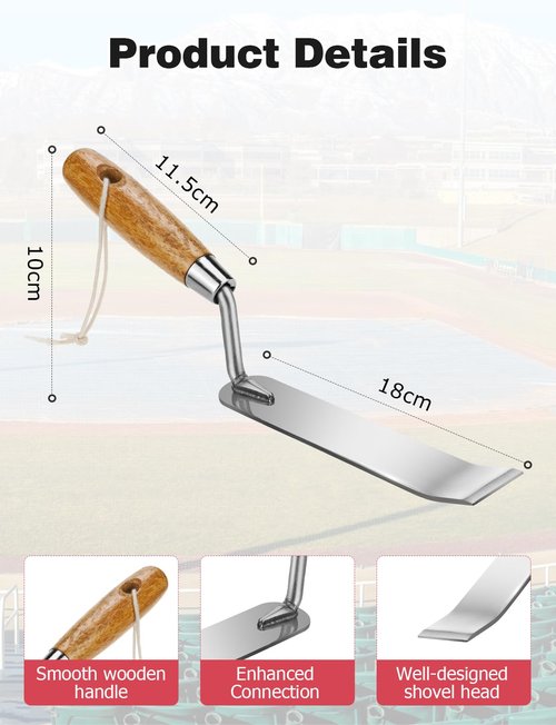 Mellbree Baseball Dig Out Tool, 2Pack Stainless Steel Baseball Coach Gifts Baseball Coaching Accessories Base Anchor Clean Digout Tool for Baseball Training