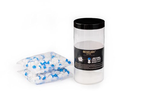 Mercury Rise Self Defense Powder Torpedo Ammo for Torpedo Revolver Pistol Paintball Gun (200 Count, .50 Cal Powder Torpedoes)