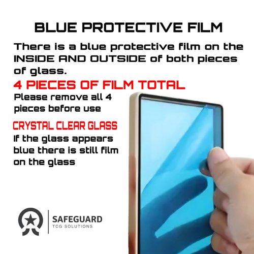 Metal PSA Slab Bumper Case UV Resistant- Safeguard Magnetic Aluminum Metal Case For Graded Cards (Blue)