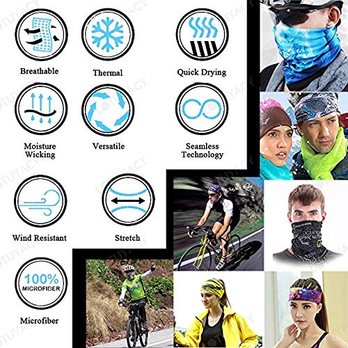 Variation NO4+12 Neck Gaiter Face Mask Buffs, Multi-Function Headwear