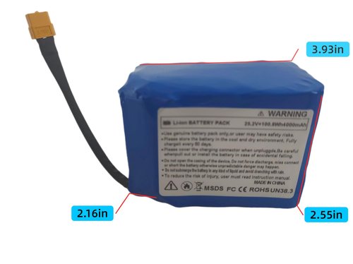 Replacement Hoverboard Battery 25.2V 4000mAh 100.8Wh