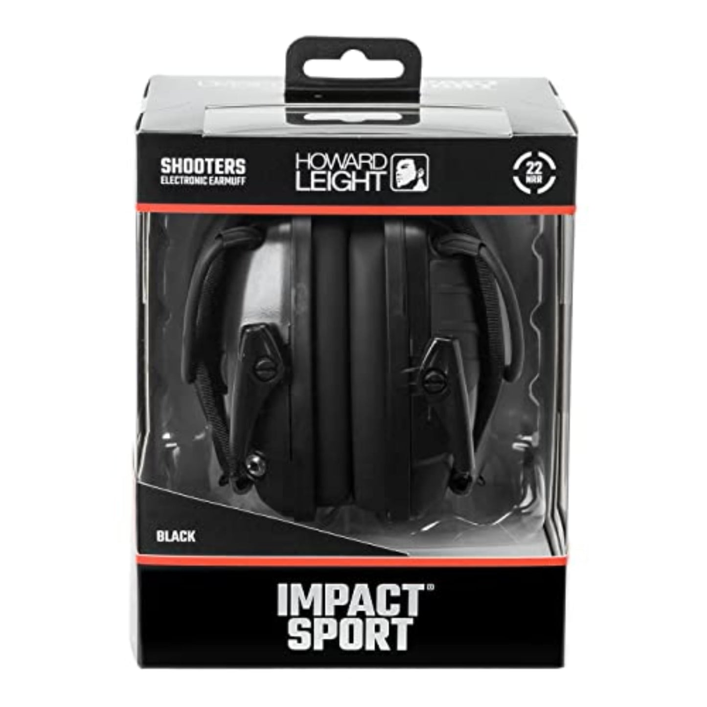 Howard Leight Impact Sport Electronic Earmuff, Med/Large, Black (R-02524)