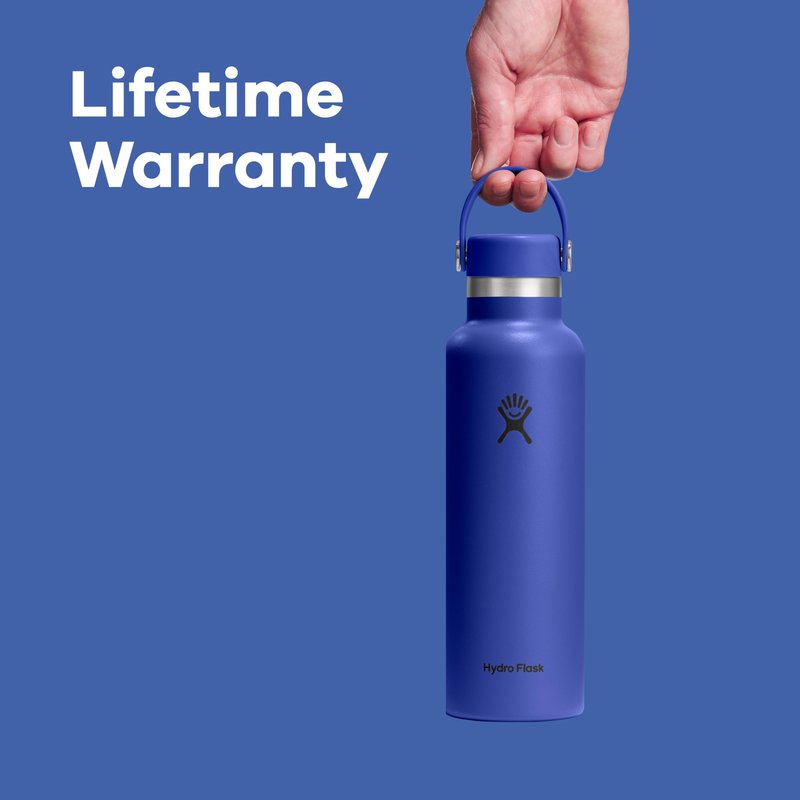 Hydro Flask Water Bottle - Insulated Stainless Steel - Non Spill, Leakproof in 24 Oz Capri Blue