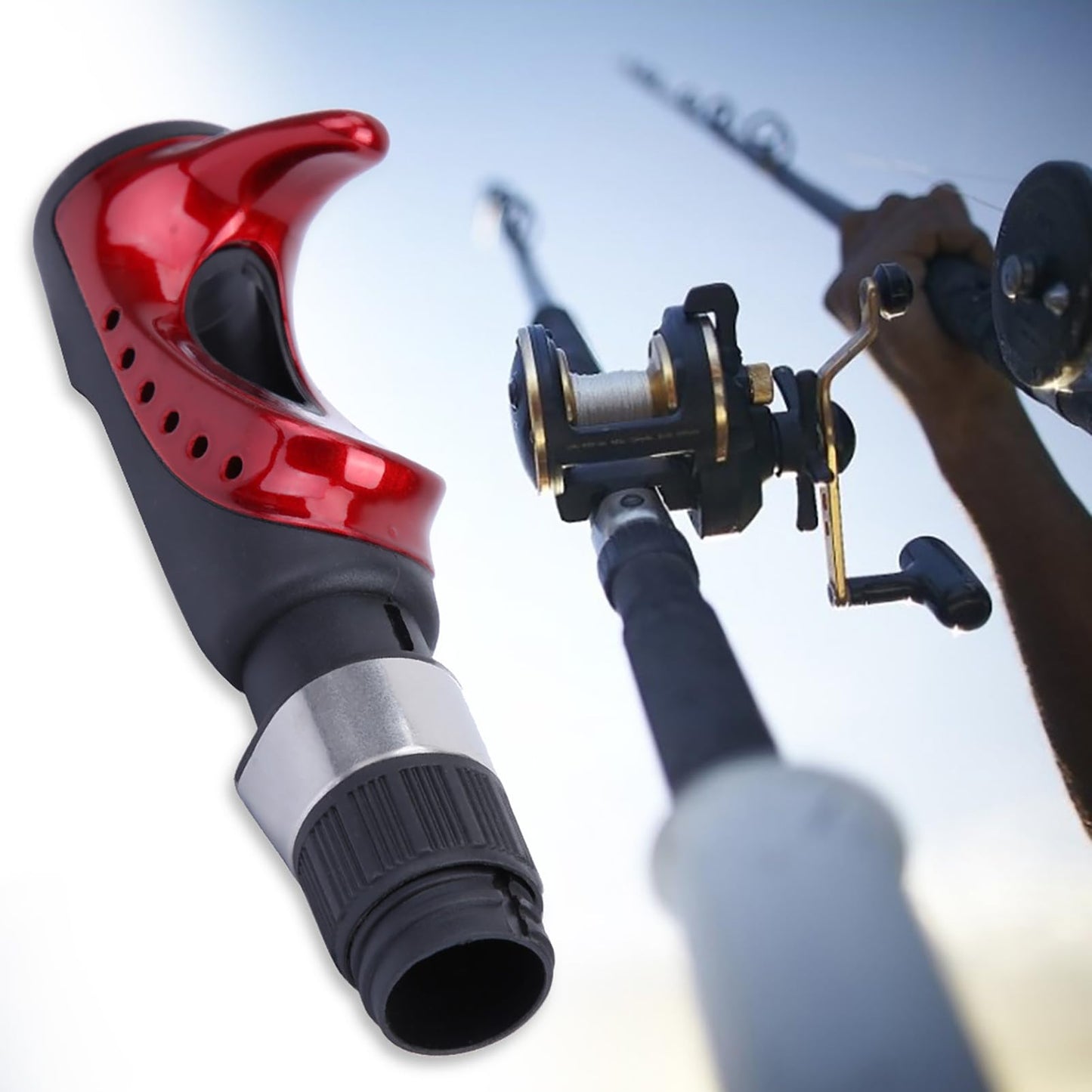 2PCS M-1 Fishing Rod Reel, Impact and Resistance, Anti-Slip Casting, Quality Fishing Tackle Accessory