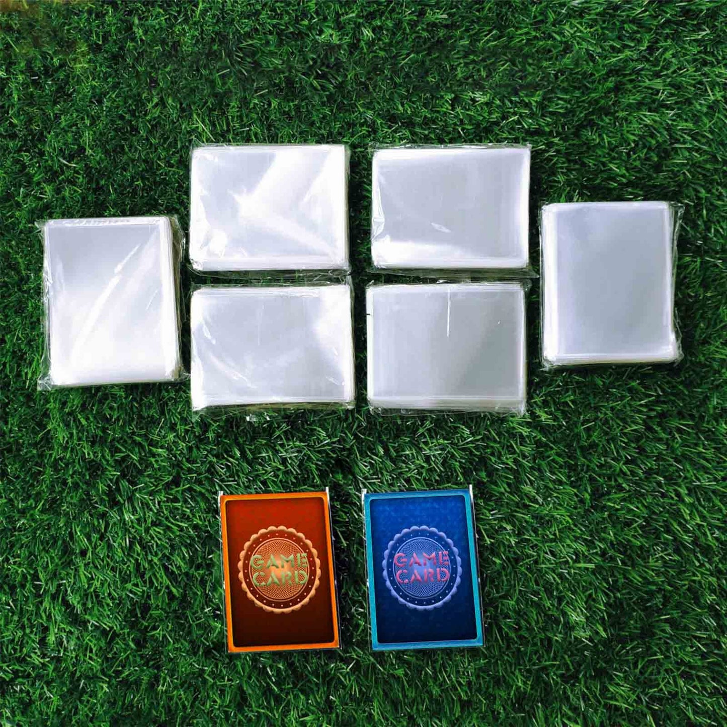 150 Pack Trading Card Sleeves, Toploaders Consist 50 Hard Plastic Card Protectors + 100 Clear Soft Sleeves for Baseball Game Sports Collectible Trading Card(3" x 4" regular)