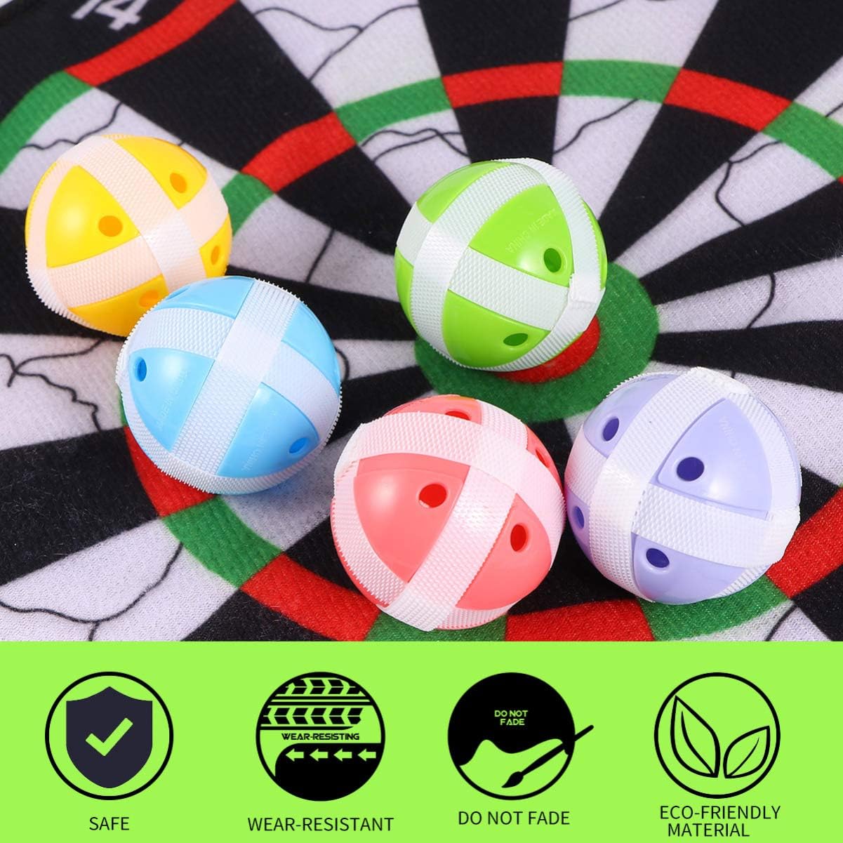 1set Delicate Round Cloth Dart Board Toy Kit Parent-boy Girl Interactive Sticky Soft for Indoor Fun Lightweight and Portable for Boys and Girls and Adults