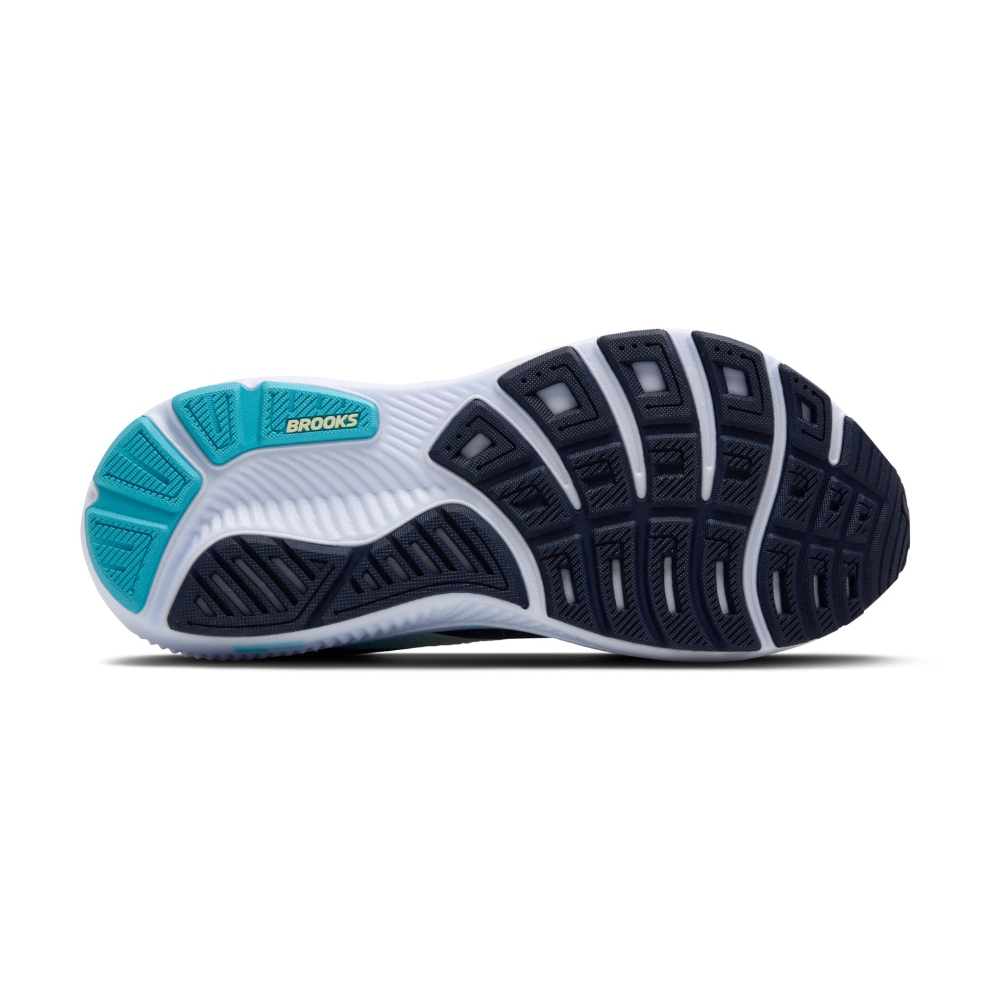 Brooks Women’s Ghost 17 Neutral Running Shoe - Navy/Green/Turquoise - 9.5 Medium
