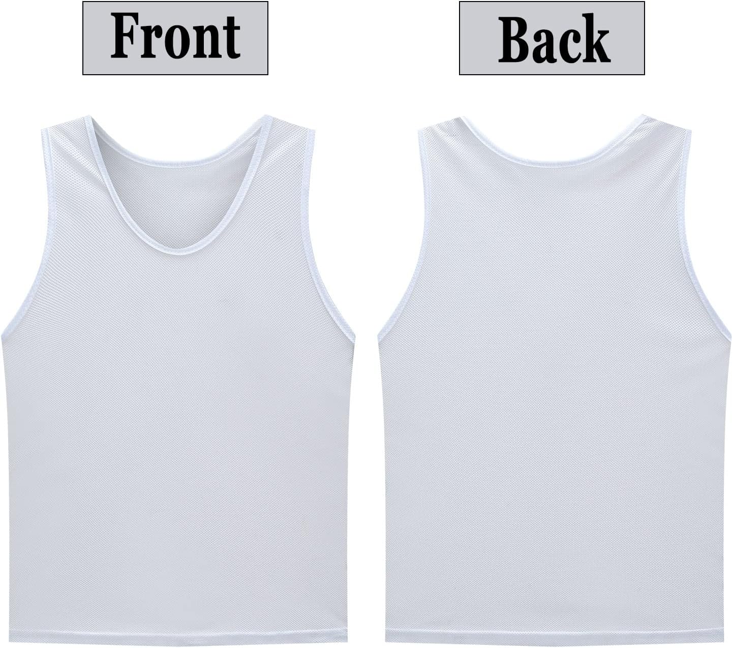 12 Pack Scrimmage Vest/Team Training Jerseys/Sports Pinnies/Practice Jerseys/Soccer Bibs with Carry Bag