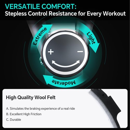 LINBOLUSA Portable Exercise Bike, Lightweight Stationary Bikes for Home Workout, Foldable Indoor Cycling Bike for Seniors, 240LB Capacity, Stepless Control Friction Resistance