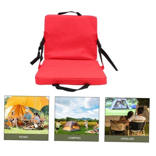 POPETPOP Wear Resistant Stadium Cushion Convenient Bleacher Seat Pad with Back Support Lightweight Outdoor Chair Cushion for Sports Events and Concerts