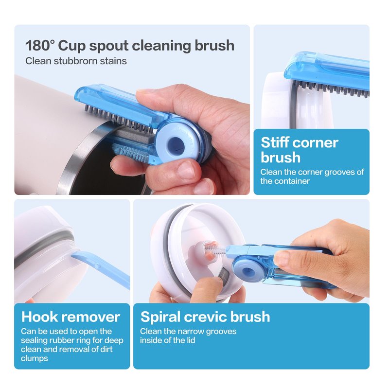 KEUYE 3 Pack Cup Cleaning Kit Compatible with Stanley