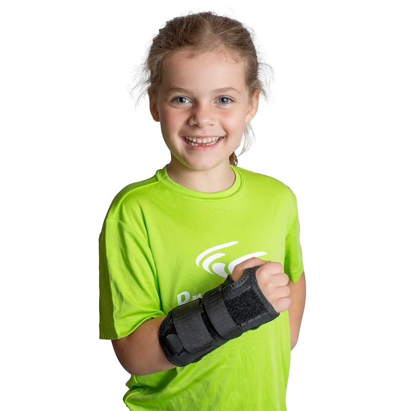 Left Pediatric Wrist Brace for Children 4"-5.5" - Lace-Up Support Splint