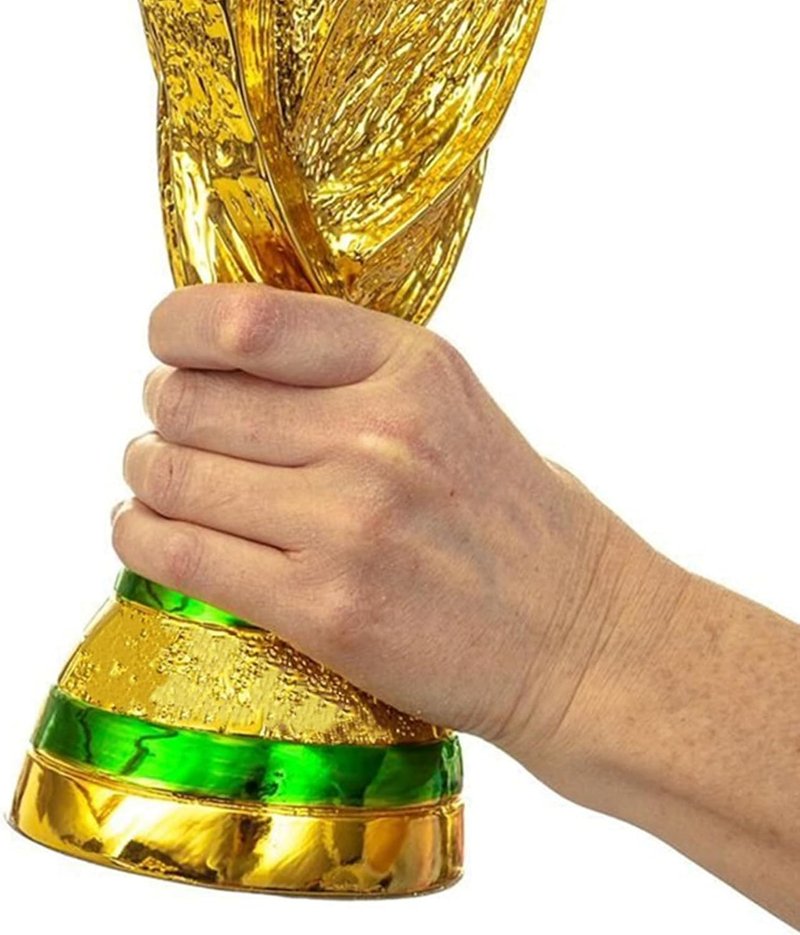 Trivolusia 10.6 in World Cup Trophy Replica for 2026 - PVC Souvenir & Decoration, Mini Football Champion Cup Gift