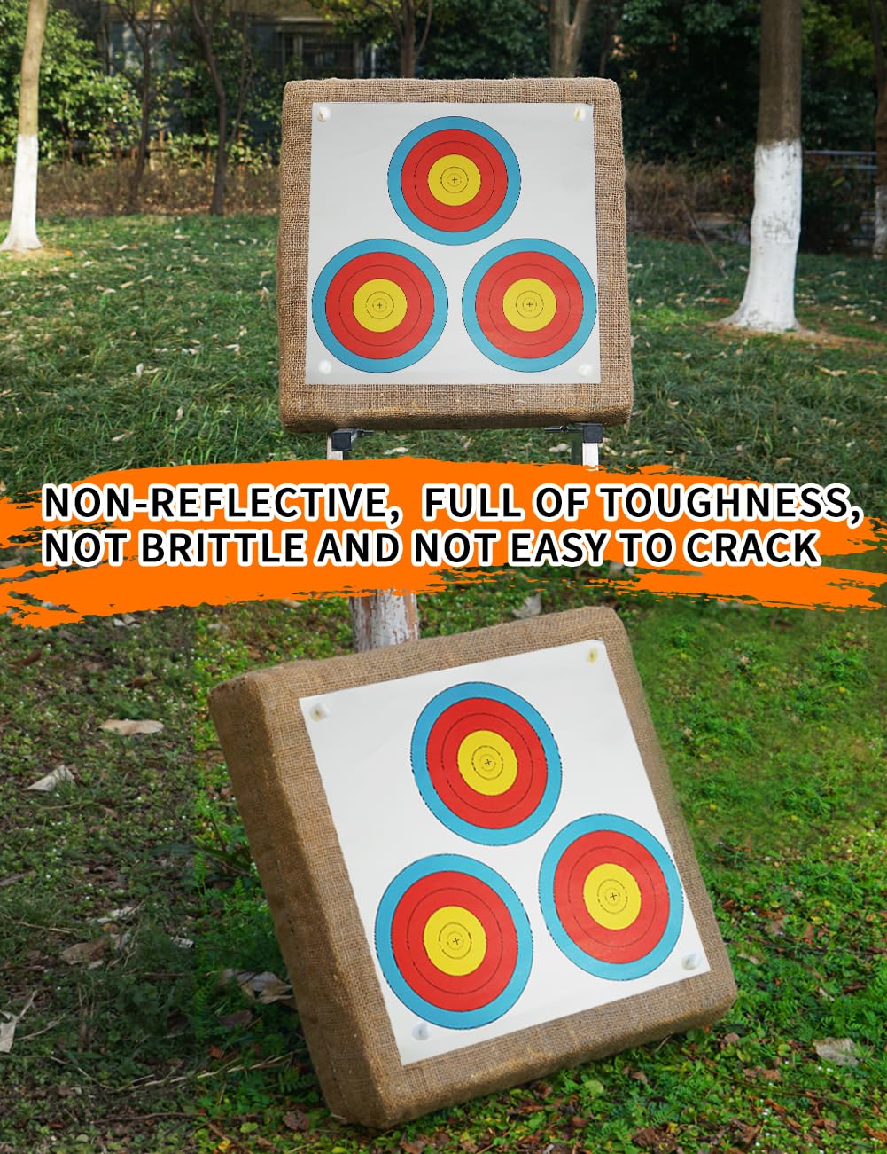 THREE ARCHERS ArcheryTargets Paper 3 Spot Vegas Face 30pcs Archery Targets Official 17x17 Inch Paper Indoor & Outdoor