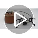 Black Portable Camping Gas Stove 3500W with Piezo Ignition & Carry Bag