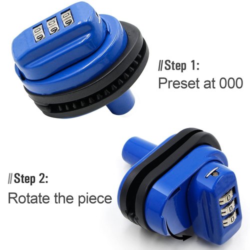 Trigger Lock 3 Digit Combination Gun Lock 5 Pack Fits Pistols Hand Gun Rifles Bb Gun Shotguns Blue (5PCS)