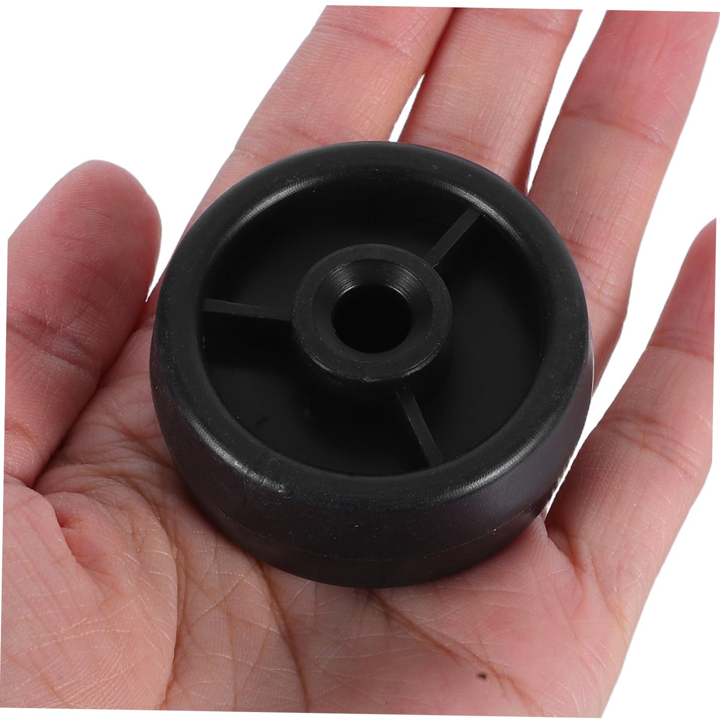 JUMPLAWN 4pcs Heavy Duty Plastic Caster Wheels Fitness Equipment Roller Accessory for Treadmill Exercise Bike Home Gym Universal Replacement Parts