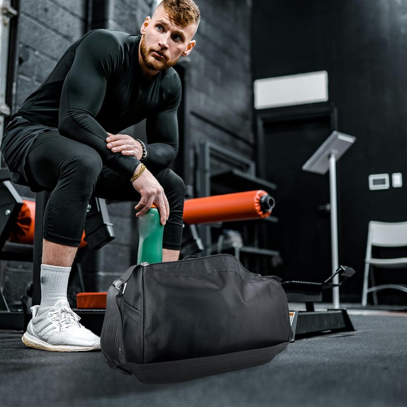 C&F BOGMOST Small Travel Duffel Bag Foldable Waterproof Gym Bag for Gym Beach Swim Bags Men Women Duffle Bag Lightweight Oxford Cloth Sports Bags -Rose Red