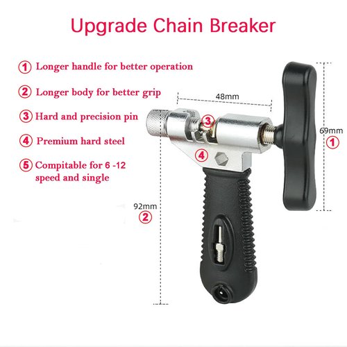 Bike Chain Repair Tools Set, Bicycle Chain Tool Master Link Pliers Chain Breaker and Checker
