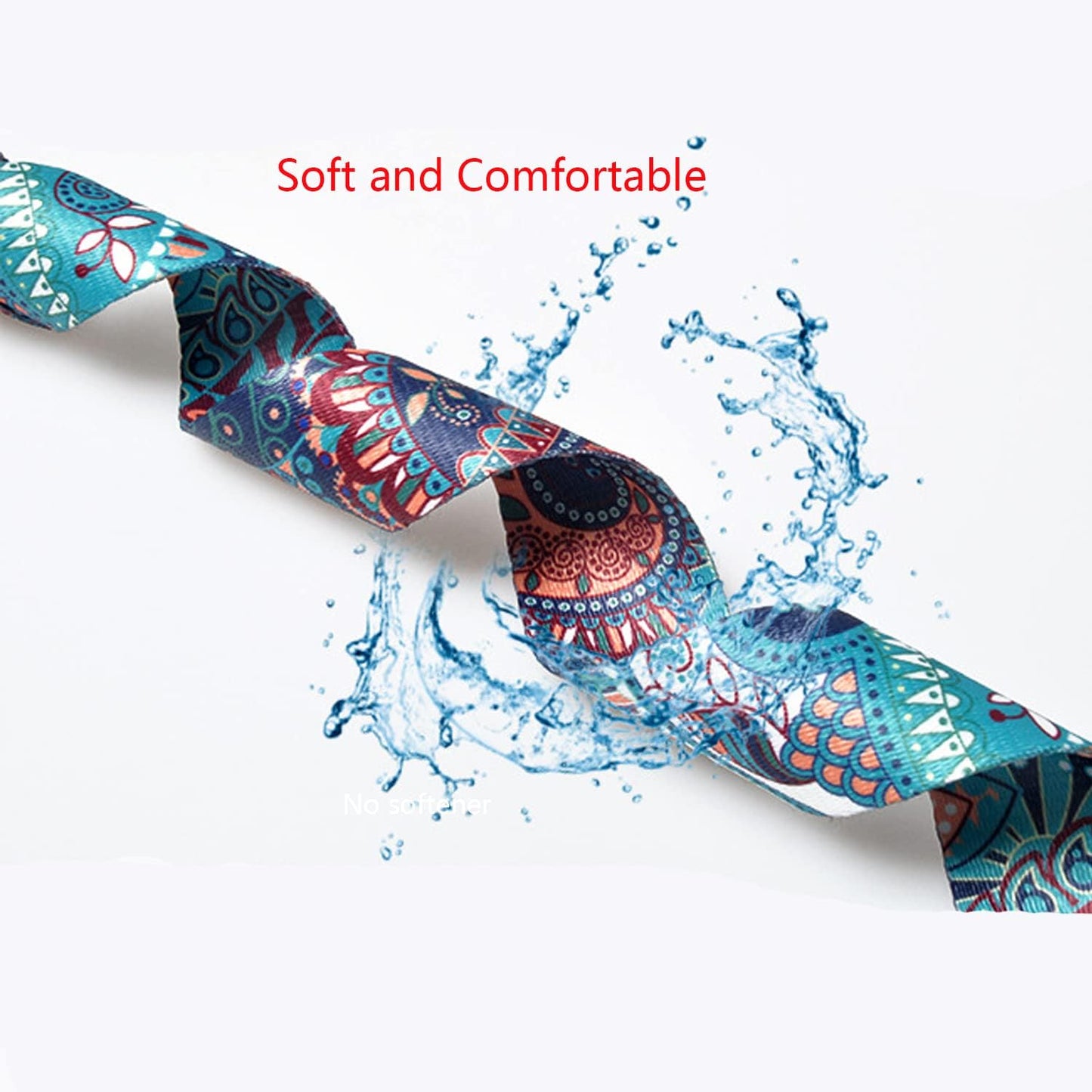 2 Pack Yoga Mat Straps, Adjustable Nylon Carrier for Yoga Mat, Strong and Study Yoga Mat Harness Strap Sling, Pilates or Exercise Mat Strap (Green,Illusory Colorful)