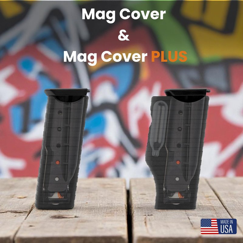 Clip & Carry Mag Cover & Projectile Protector Compatible with The Byrna CL Compact Magazines (Mag Cover Plus)