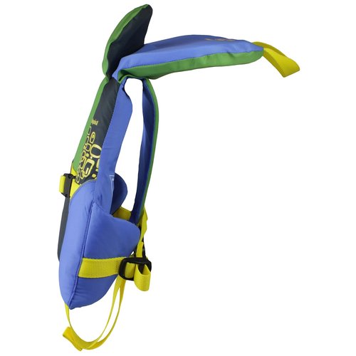 Stohlquist Toddler Life Jacket Coast Guard Approved Life Vest for Infants-Blue/Green-Infant