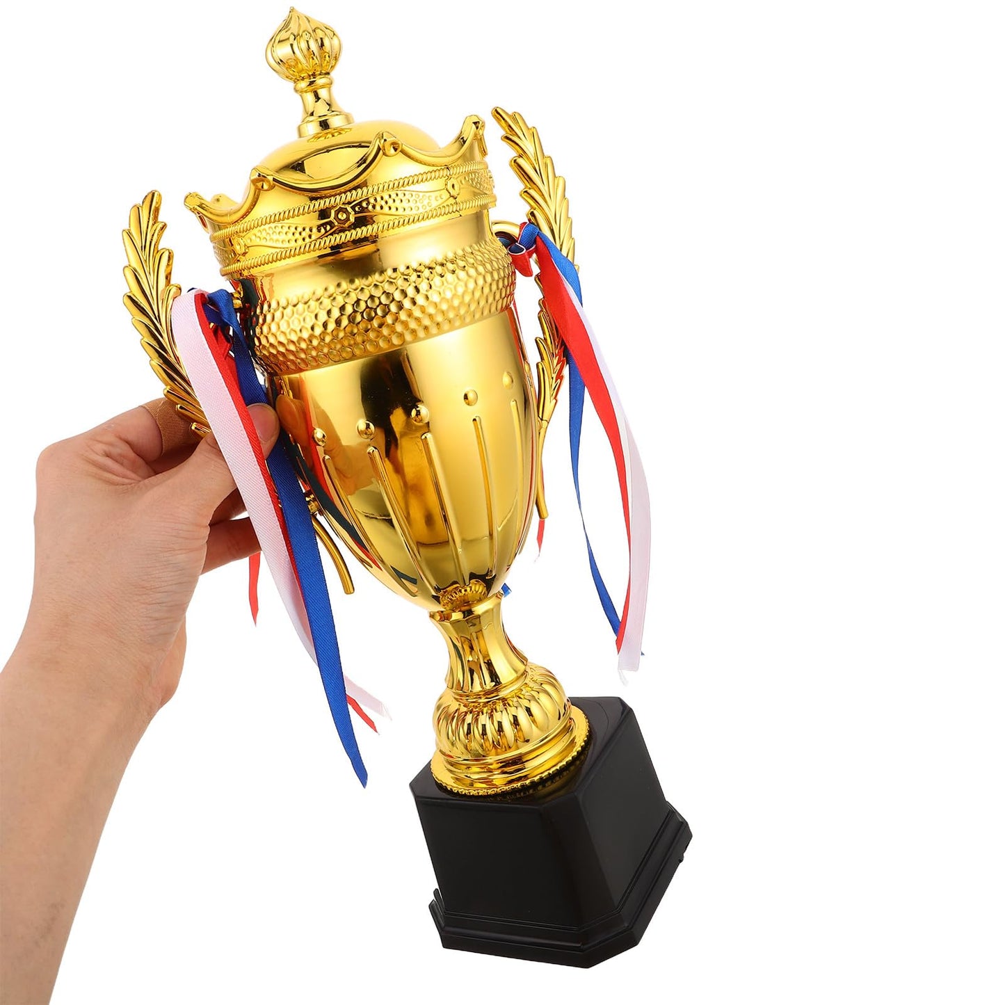 NUOBESTY Mini Metal Trophy Award Cup Gold Trophy for Kids Award for Students Classroom Rewards for Sports Competitions Prizes Birthday Party Favors 14.56 X 6.29 X 3.54 in
